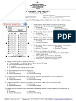 Reading Styles Identification Test