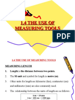 1.4 The Use of Measuring Tools