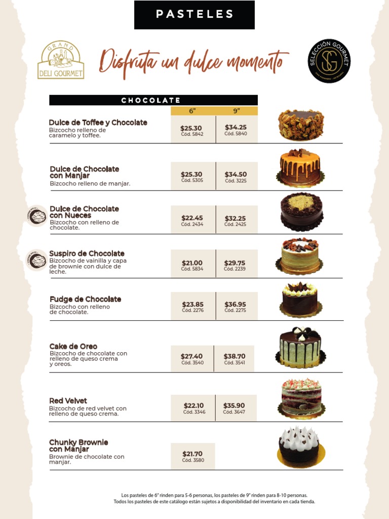 Pasteles | PDF | Tarta de queso | Comida regional y étnica