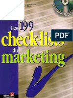 Les 199 Check lists du marketing ORGANISATION