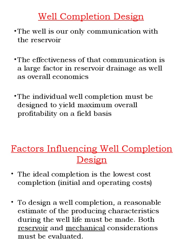 Optimizing Well Completion Design | PDF | Casing (Borehole) | Petroleum ...