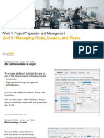 Unit 5: Managing Risks, Issues, and Tasks: Week 1: Project Preparation and Management