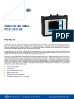 Hoja Datos Medidor Ultrasonico Pce Usc 20