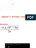 Form 5 Mathematics Topic 2 - The Quadratic Function Notes