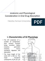 Anatomic and Physiological Consideration in Oral Drug Absorption
