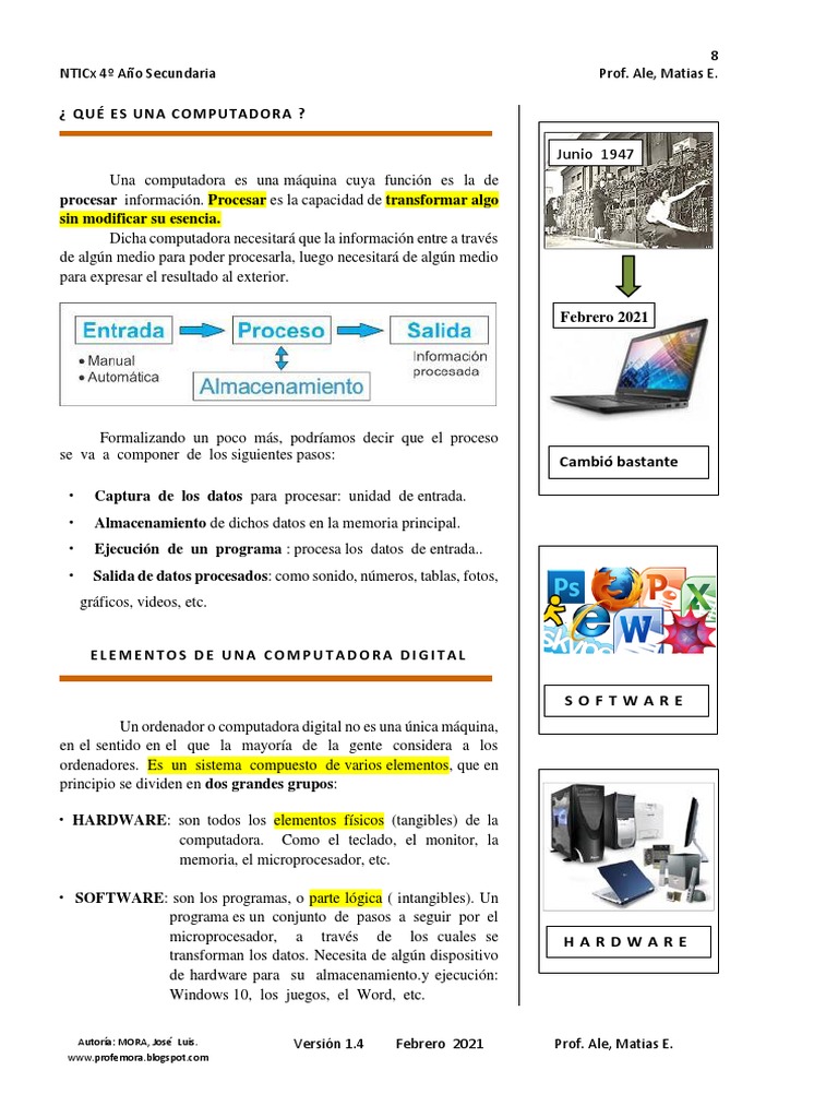 Componentes Esenciales del Hardware | PDF | Hardware de la computadora ...