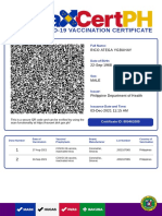 Covid-19 Vaccination Certificate: Rico Atega Ygbuhay
