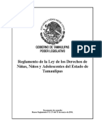 Reg Ley Derechos de Ninas Ninos y Adolescentes Estado