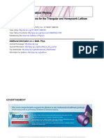 Lattice Green's Functions For The Triangular and Honeycomb Lattices