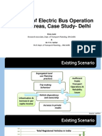 Feasibility of Electric Bus Operation in Urban Areas, Case Study-Delhi
