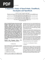 Comparative Study of Opennebula, Cloudstack, Eucalyptus and Openstack