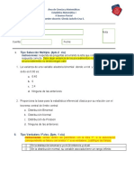 II Examen Estadística Mate I - C