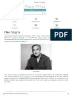 Biografia de Ciro Alegría