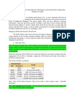 Amendments Made in The Nirc by The Train Law On Estate Taxes and Donor