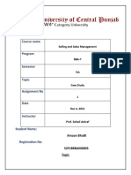 Amaan Selling & Sales Management Assignment 2