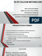 Disorders of Calcium Metabolism