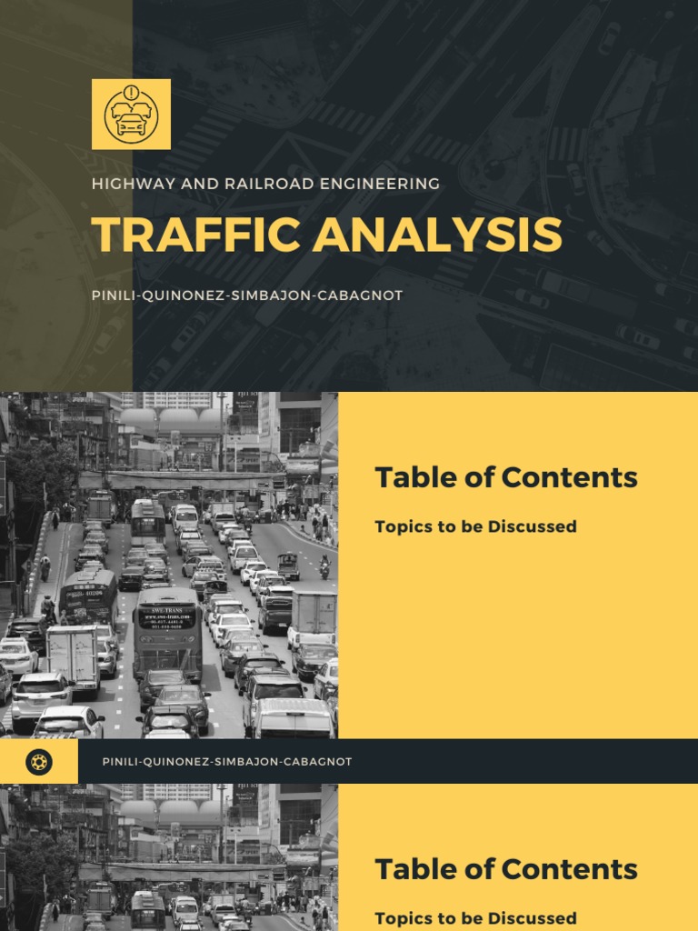 Group 7 PPT Traffic Analysis PDF Parking Traffic