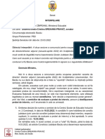 Interpelare Sen. Cristina Breahnă Pravăț Pentru Ministrul Educației