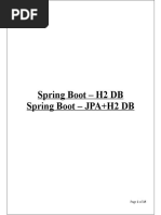 Spring Boot - H2 DB Spring Boot - JPA+H2 DB: Page 1 of 15