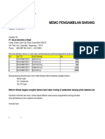 Memo Pengambilan Barang Gigasteel