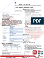 Novo Flex PU 40 sealant guide