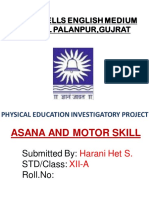 Asana and Motor Skill: Submitted By: STD/Class: Roll - No