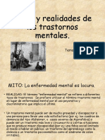 Mitos y Realidades de Los Trastornos Mentales