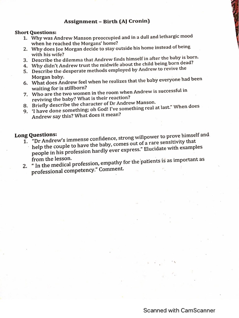 Birth Assignments | PDF