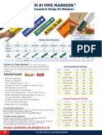 System #1 Pipe Markers™: Wrap Around & Strap On Markers