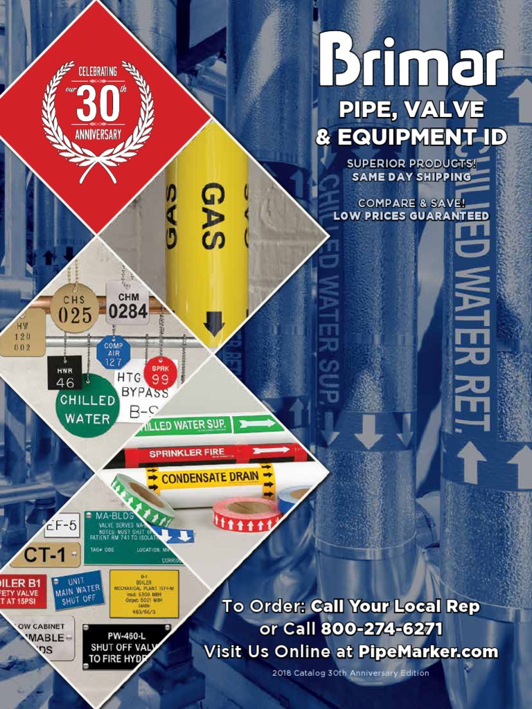 Brimar 2018 Catalog Pipe, Valve & Equipment ID PDF