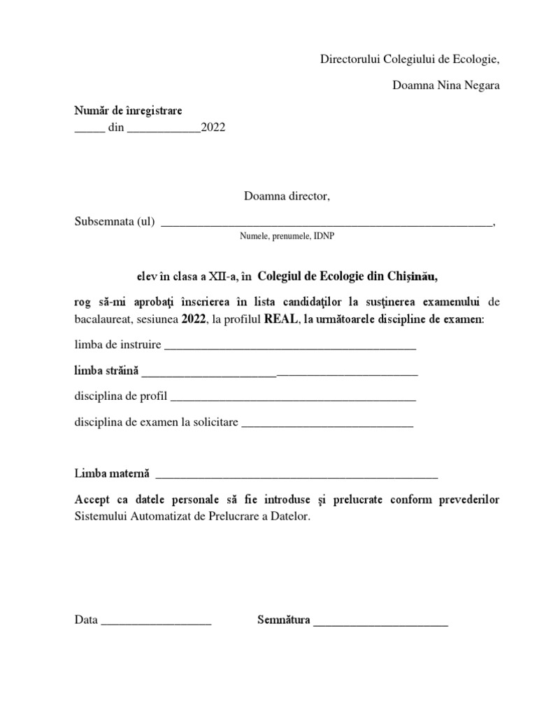 Numele, Prenumele, IDNP | PDF