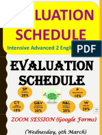 Evaluation Schedule - Int Adv 2