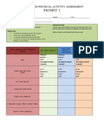 Pathfit 1: Fitness and Physical Activity Assessment