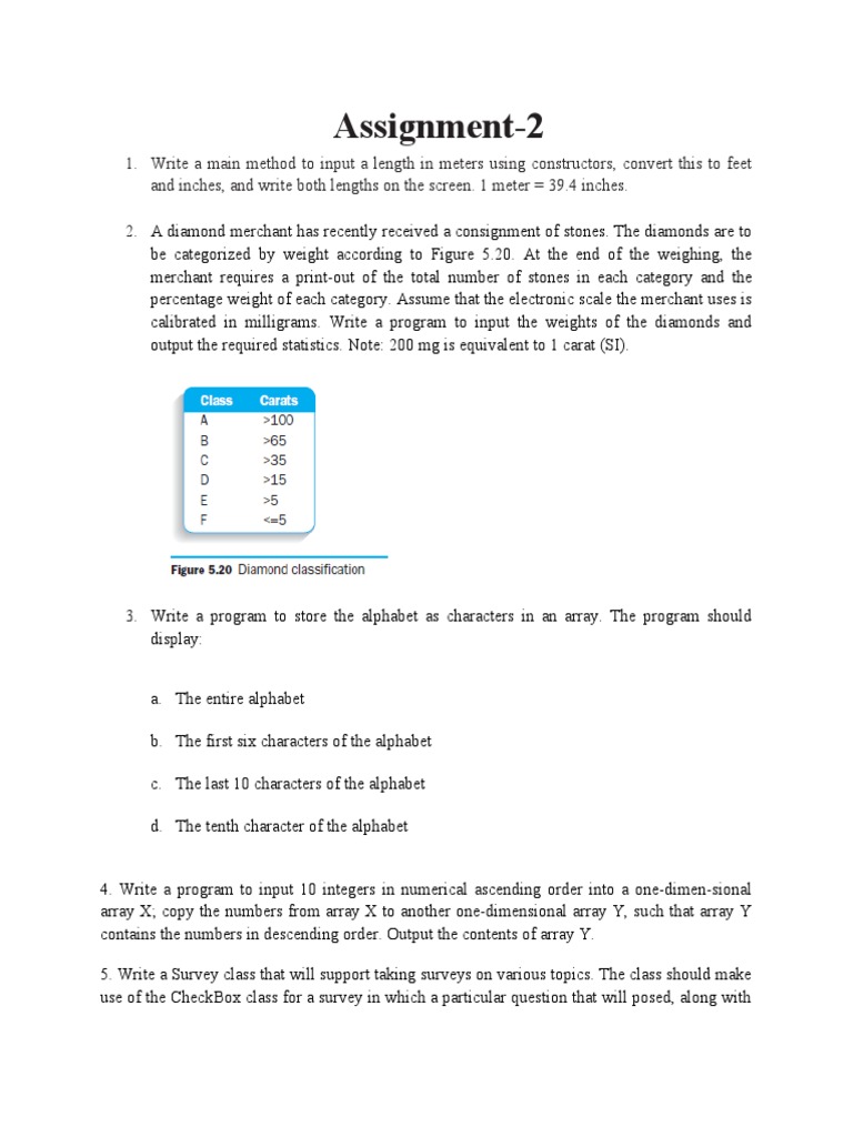 Assignment 2 (5marks) | PDF | Class (Computer Programming) | String ...