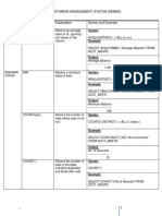 Subject: Relational Database Management System (RDBMS) : Syntax