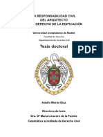 Responsabilidad civil del arquitecto en el derecho de la edificación