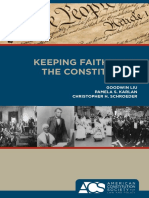 Keeping Faith With The Constitution