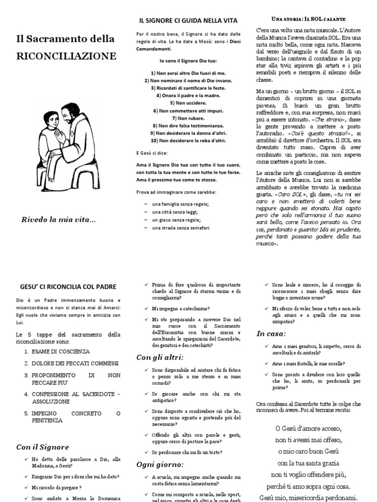 Esame Di Coscienza Bambini PDF