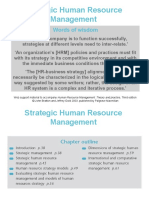 Strategic Human Resource Management: Words of Wisdom