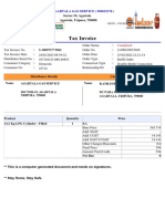 Tax Invoice: Agartala Gas Service (000015176)