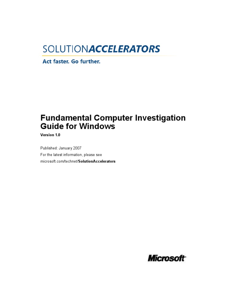 Computer Forensics Investigation Procedures And Response Pdf Reader
