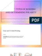 Review: Types of Bonding and Determining Polarity