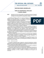 Boletín Oficial Del Estado: Ministerio de Transportes, Movilidad Y Agenda Urbana
