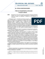 Boletín Oficial Del Estado: Ministerio de Transportes, Movilidad Y Agenda Urbana