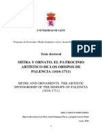 Lobato - Mitra y Ornato, El Patrocinio Artístico de Los Obispos de Palencia (1616-1711)