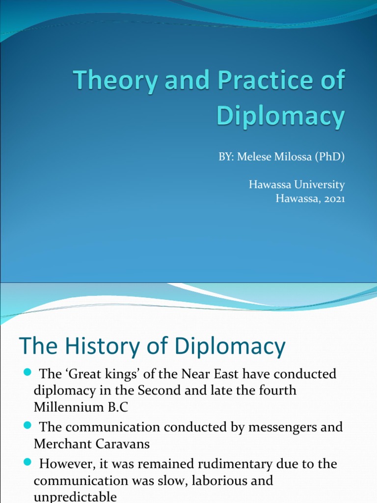 DIPLOMACY THEORY AND PRACTICE visual data 6