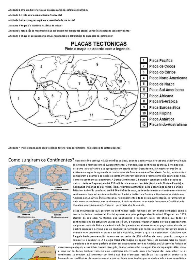 7 Ano Placas | PDF | Continente | Placas tectônicas