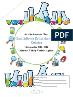 Guia Didactica de La Materia de Quimica Semana 4 y 5 de Clases, Yohaly Vuelvas Aguilar