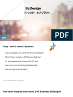 Sap Business Bydesign by Design An Open Solution: Knut Heusermann, Sap June, 2019