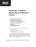 Introduction To Methods Engineering and Operations Analysis